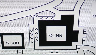 Image of a tactile map for Seattle Lighthouse for the Blind. Please visit intouchgraphics.com for more information.