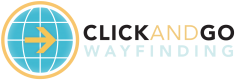 ClickAndGo Wayfinding Logo